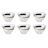 thumbnail of Vidivi Schale Baguette 14 cm 61 cl Transparent Silber Glas 6 Stück