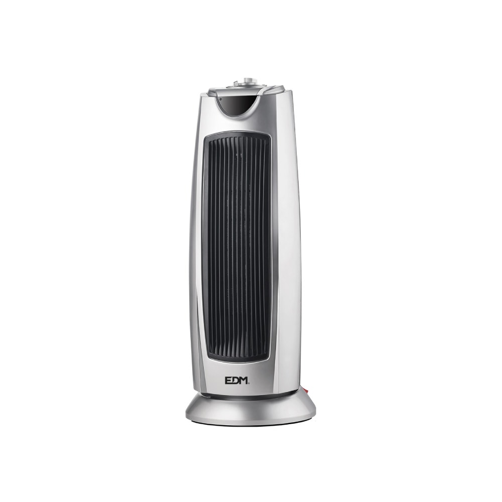 Calefactor De Torre Ceramico Oscilante -  Modelo Silver - 1000/2000W - Edm