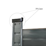 thumbnail of aro Étagère pour charges lourdes, métal, 90 x 45 x 180 cm, 5 étagères, capacité de charge de 175 kg par étagère, système de montage, gris