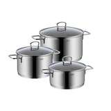 thumbnail of Silit Alicante Edelstahl Rostfrei Kochgeschirr-Set 3-teilig, mit Glasdeckel, Induktion Kochtopf