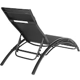 thumbnail of tectake Lot de 2 transats avec coussin de tête - noir -403067