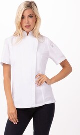 thumbnail of Chef Works® Damenkochjacke SPRINGFIELD, Reissverschluss, Cool Vent™ & lite, Weiß, Größe S
