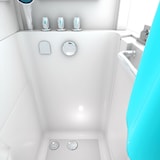 thumbnail of Seniorendusche und Sitzwanne Kombination Wanne mit Tür S08D-TH-B-L 110x68x205cm