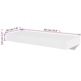 thumbnail of 2er Set MDF Wandregal Hängeregal Wandboard Bücher/DVD Regal, weiß