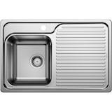 thumbnail of BLANCO CLASSIC 40 S Einbauspüle / Edelstahl / Seidenglanz / links / Stopfen -