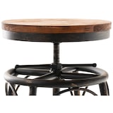 thumbnail of Set de 2 Taburetes de bar Beam de metal y madera Bronce