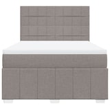 thumbnail of vidaXL Boxspringbett mit Matratze Taupe 140x200 cm Stoff