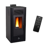 thumbnail of Poêle à granulés air Anita 11,6 kW Noir Sannover