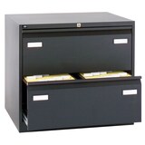 thumbnail of BISLEY Light Hängeregistraturschrank mit Schloss aus Metall in schwarz, 2 Schubladen, doppelbahnig - Hängeregisterschrank abschließbar,