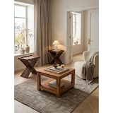 thumbnail of Couchtisch `Nako` Massivholz: Landhausstil, Ablagefach, robust, pflegeleicht. Beige, 60x60x45 cm | Kadima Design
