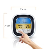 thumbnail of Intirilife Barbecue Thermometer in WEISS - 7 x 7 cm - Digitales BBQ Thermometer mit Timer zum Grillen und Kochen