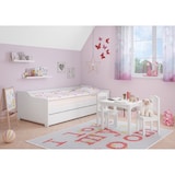 thumbnail of Sofabett Doppelbett Bettgestell 90x200 Einzelbett Bett + Bettkasten Kiefer weiß 60.34-09W