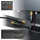 thumbnail of Primewire SAT-Kabel, Koax, F-Stecker, Premium HDTV SAT Koaxialkabel, 4fach Schirmung, 135dB, 75 Ohm - 1m
