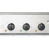 thumbnail of METRO Professional Plancha de mesa eléctrica GEG2001, acero inoxidable, 62x45x19 cm, 3500 W, 2 zonas de cocción, bandeja para grasa extraíble, plata