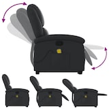 thumbnail of vidaXL Massagesessel mit Aufstehhilfe Schwarz Echtleder