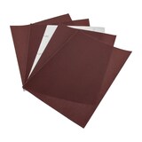 thumbnail of 20er Set Schleifpapier Bogen Aluminiumoxid C-Papier 230x280mm, Rot, Körnung P100 P120 P150 P180 für Holz und Metall