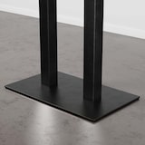 thumbnail of Gastro Loungetisch 120x80 cm | Walnuss | Gusseisengestell | 45 cm Höhe