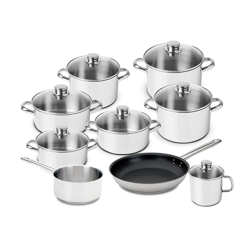 Trem de cozinha 9 peças low cost essential glass