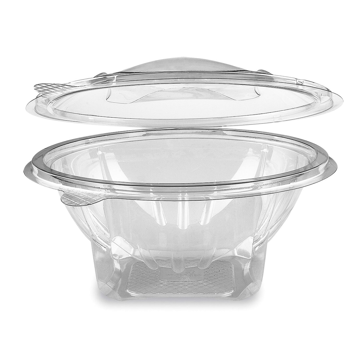 50x Rundbecher klar mit Deckel 750 ml (PET)
