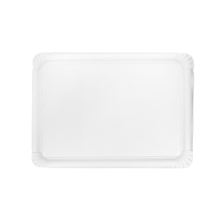 MONOUSO - Pappschale rechteckig weiß 25x34cm (300 Stück)