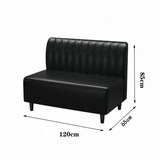 thumbnail of 360Home Gastro Sitzbank Dinerbank Sofa Gastronomiemöbel Cafe Bar Restaurants Hotel Einrichtung Stuhl 120*65*85cm 【A28-91 】Schwarz