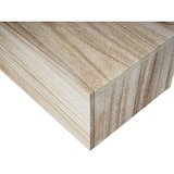 thumbnail of Wandregal HWC-C55, Schubladen-Regal, Shabby-Look Vintage, 21x46x30cm ~ naturbraun