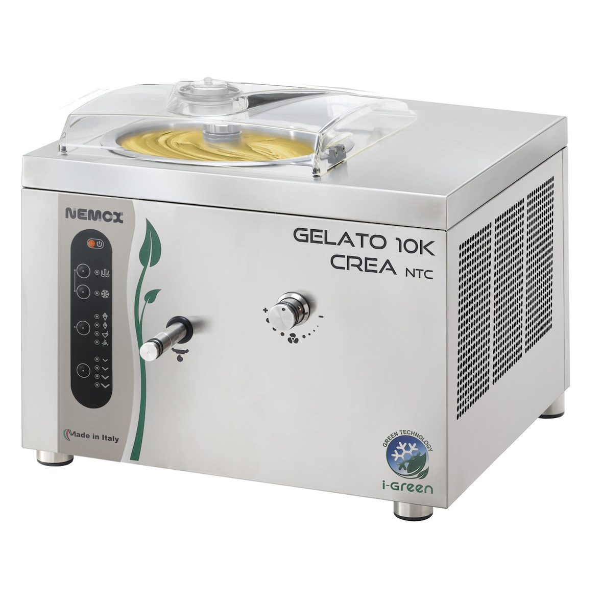 Máquina para helado profesional Nemox | Gelato 10K CREA NTC i-Green | Máquina de mostrador, producción máxima 10 kg/h