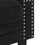 thumbnail of vidaXL Chesterfield-Sofa mit Nackenrollen 3-Sitzer Schwarz Samt