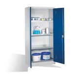 thumbnail of C+P Umweltschrank mit Stahlwannen | HxBxT 195x93x50cm | Lichtgrau/Enzianblau von PROREGAL