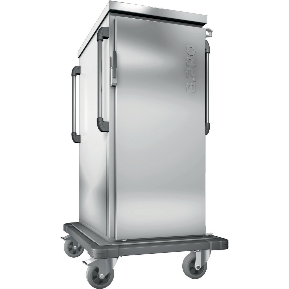 B.PRO TTW 20-115 DEU, Tablett-Transportwagen, doppelwandig, isoliert, 1 Flügeltür / 1 Schrankraum, fahrbar