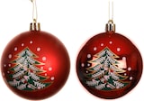 thumbnail of 12 Weihnachtskugeln Kunststoff 8cm - Christbaumkugeln mit Motiv Weihnachtsbaumkugeln Christbaumschmuck Weihnachtsbaumschmuck bruchfest Rot