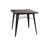thumbnail of Table de bistrot, acier, galvanisé mat, 76 x 76 cm, gris