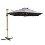 thumbnail of Parasol déporté rotatif 360° 3 têtes (4,5 x 2,65 m) + housse gris