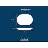 thumbnail of CreaTable Yuki Grün-blau Servierplatte 2-tlg Steinzeug