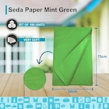thumbnail of 100 Blatt Mintgrünes Seidenpapier 50x75 cm – Für Geschenkverpackungen, Dekoration, Blumen und DIY