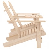 thumbnail of Garten-Adirondack-Stühle mit Teetisch Massivholz Tanne| vidaXL : Farbe - Natur
