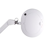 thumbnail of Lâmpada de LED com grampo, braço giratório, interruptor e dimmer, 60 LEDs, ampliação 2.25x, para leitura, pintura, hobbies e trabalho, branca.