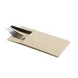 thumbnail of Serviettes porte-couverts Airlaid – Lot de 50, 33 x 40 cm, pochette fine sable