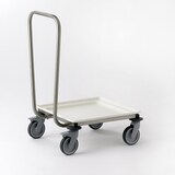 thumbnail of Tournus Transportwagen / Rollgestell mit Griff mit ABS Platte für Körbe 500x500mm für Geschirr + Gläser, mit Griff