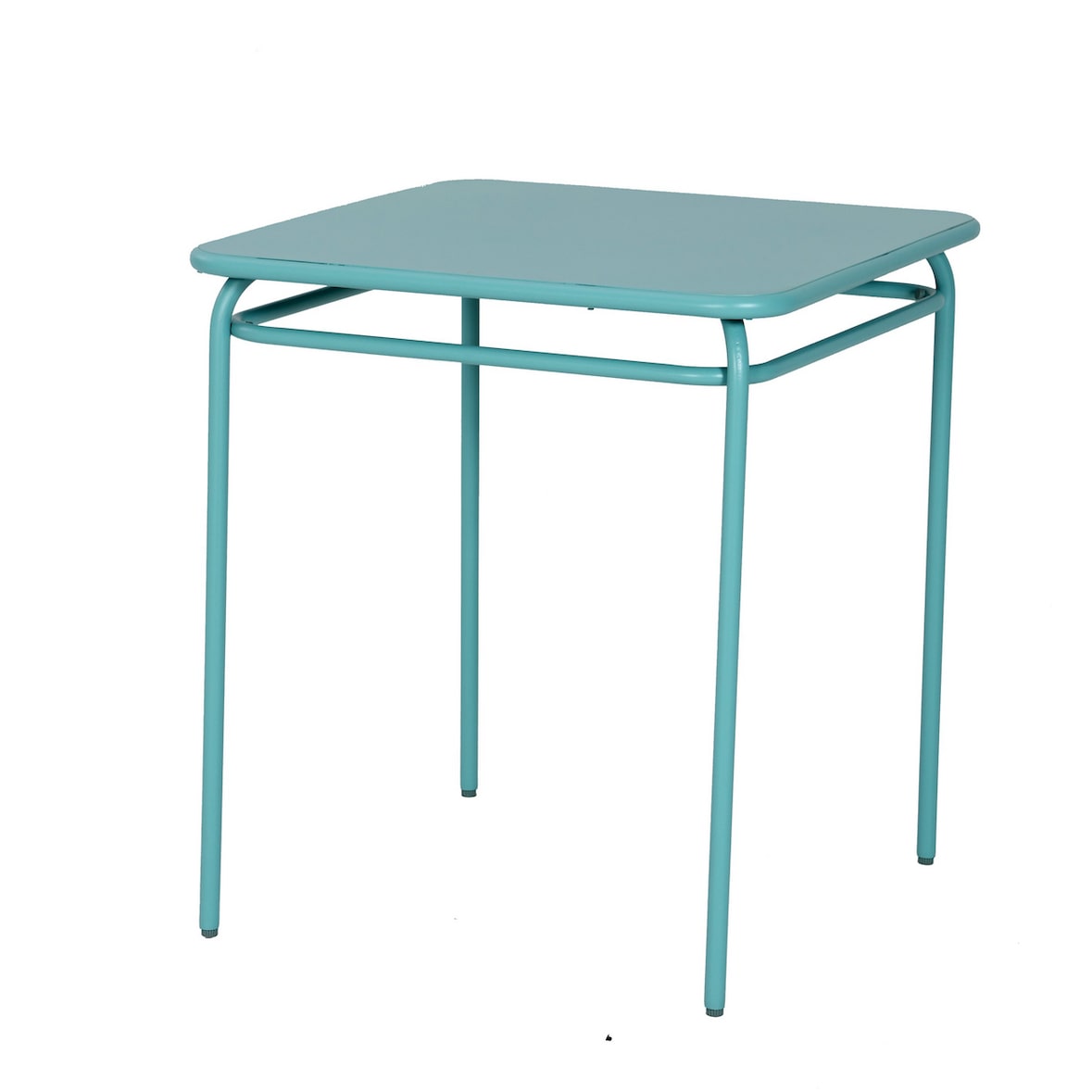 METRO PROFESSIONAL Mesa gastro, apilable, acero, 68 x 68 cm, cuadrada, azul