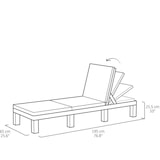 thumbnail of Keter Sonnenliege mit Auflage Daytona Graphit