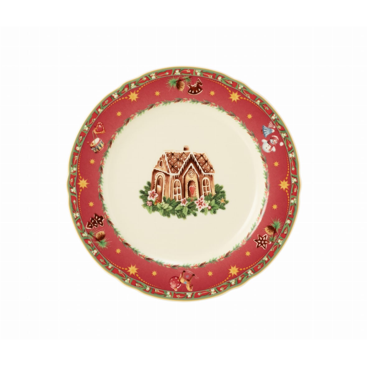 Brotteller rund 17 cm - Seltmann Weiden Marieluise - Dekor Weihnachtsnostalgie - 1 Stück