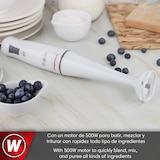 thumbnail of Magefesa Velouté - Batidora de Mano 500W + Vaso Medidor 700ml, Cuchillas Acero Inoxidable, Silenciosa, Desmontable, Mango Ergonómico, Regulable