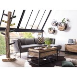 thumbnail of SIT Möbel Wandplank | rond | 1 lade | Mangohout naturel | Frame metaal zwart | B 50 x D 20 x H 50 cm | 14366-01 | Serie SIDNEY