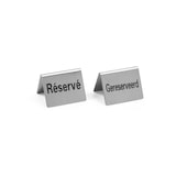 thumbnail of Tischschild Reserviert - 4 Stk., Gereserveerd, 50x35x(H)40mm