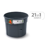 thumbnail of Prosperplast - Tomatenpflanztopf Tomate Grower aus Kunststoff in Anthrazit, 29,5 x 29,5 x 23,6-115,2 cm