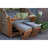 thumbnail of Strandkorb deVries PURE® Comfort XL - PE griseum - Dessin 490 - inkl. Schutzhülle