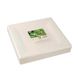 thumbnail of PAPSTAR 50 pratos, cana de açúcar "pura" quadrado 26 cm x 26 cm branco