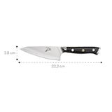 thumbnail of Alpha-Royal Japanese Serie 4,5` Honesuki Messer Damaszener-Stahl Schwarz
