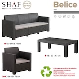 thumbnail of SP Berner Set de Muebles de Jardín y Terraza Diva Belice Color Grafito Sofá 3 Plazas, 2 Sillones y Mesa de Centro